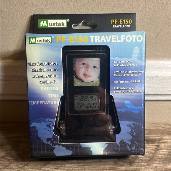 Mustek PF-E150 TravelFoto Digital Photo Frame - Picture 1 of 10
